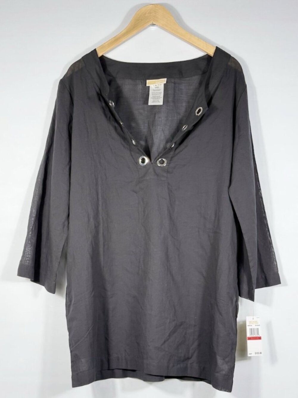 NEW MICHAEL Michael Kors Women's XS Eyelet Beachwear Cover-Up NWT $122